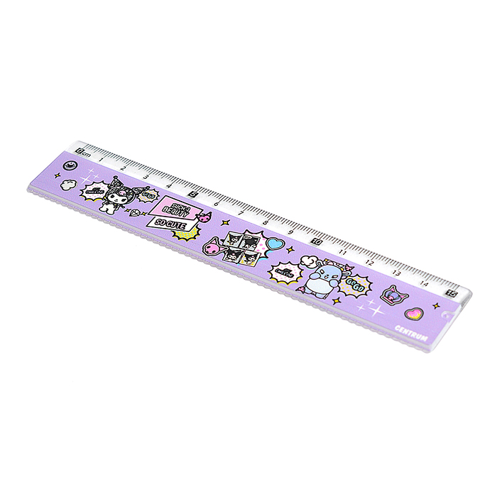 Фото к товару Набор линеек "Куроми и друзья" линейка, линейка-треугольник, транспортир, 3 шт., в ПВХ конверте Набор линеек "Куроми и друзья" линейка, линейка-треугольник, транспортир, 3 шт., в ПВХ конверте