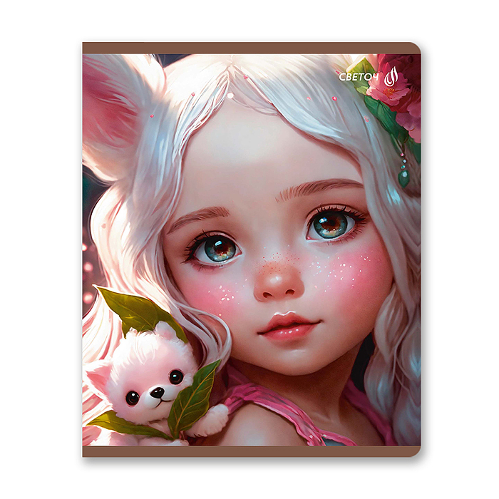 Тетрадь 60л. клетка "Летний день" А5+, на скобе