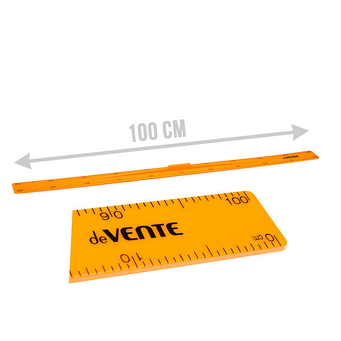 Линейка пластиковая 100 см, для классной доски, в пластиковом пакете