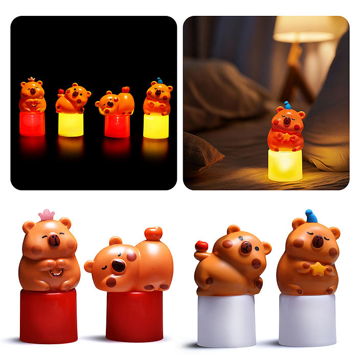 Свеча-ночник декоративная 00-7006 "Капибарка" Свеча-ночник декоративная 00-7006 "Капибарка"