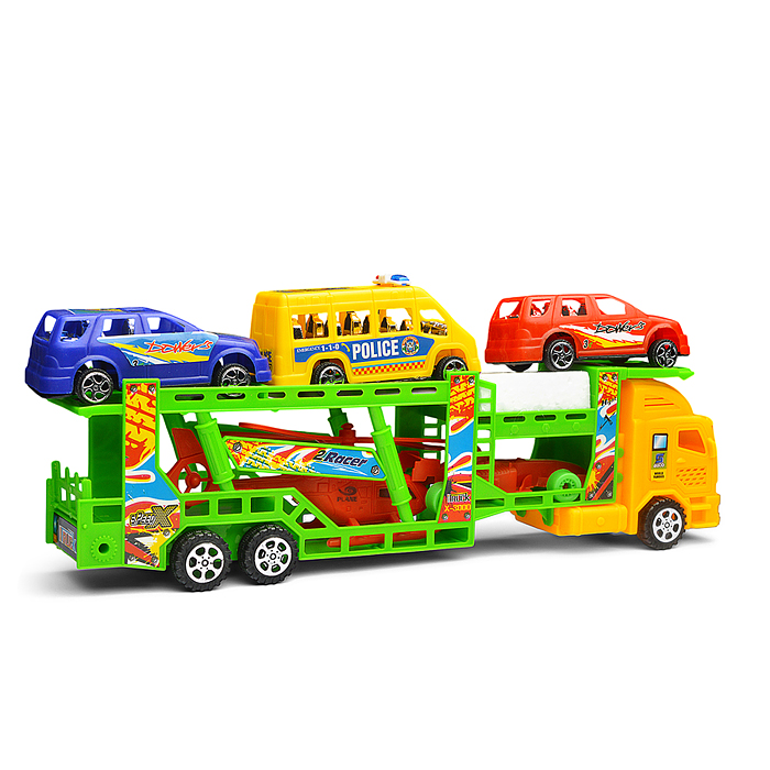 Автовоз 931-16 "Автодрайв" с машинками, в пакете