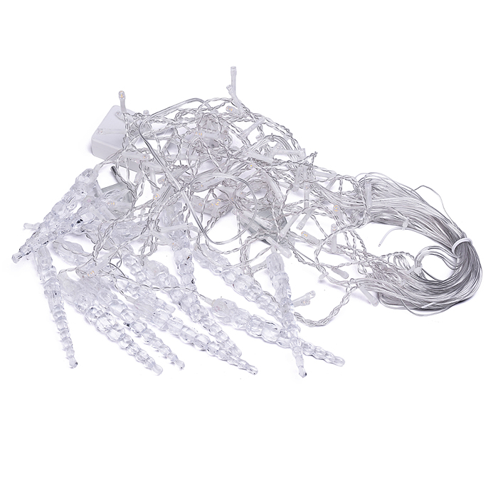 Фото к товару Электрогирлянда Бахрома, 3м, 96 ламп, теплый Электрогирлянда Бахрома, 3м, 96 ламп, теплый