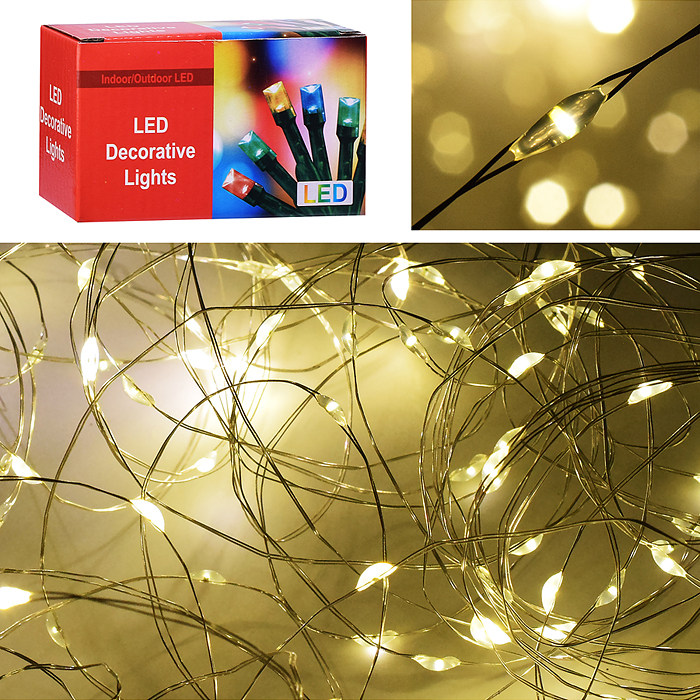 Электрогирлянда 20м, 200 ламп, теплый Электрогирлянда 20м, 200 ламп, теплый