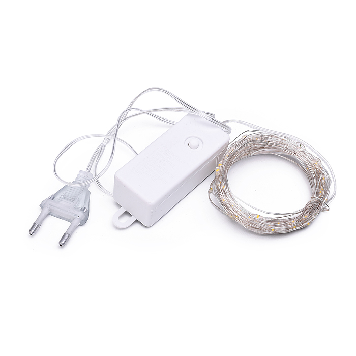 Фото к товару Электрогирлянда 20м, 200 ламп, теплый Электрогирлянда 20м, 200 ламп, теплый