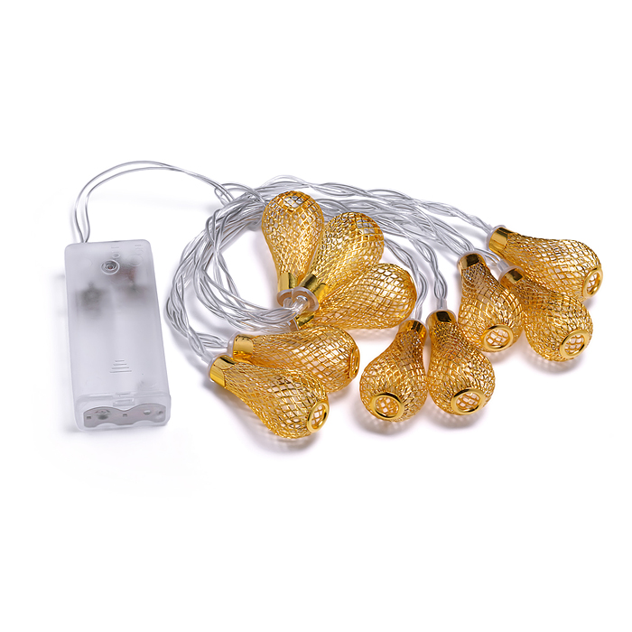 Фото к товару Электрогирлянда Стильные лампы, 2м, 10 ламп Электрогирлянда Стильные лампы, 2м, 10 ламп