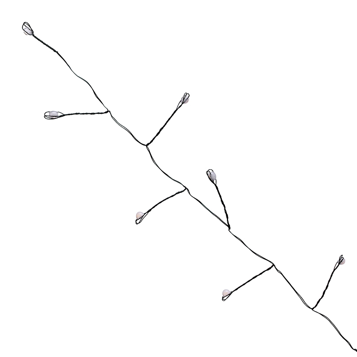 Фото к товару Электрогирлянда Мишура, 3м, 100 ламп, цветная, зеленый провод Электрогирлянда Мишура, 3м, 100 ламп, цветная, зеленый провод