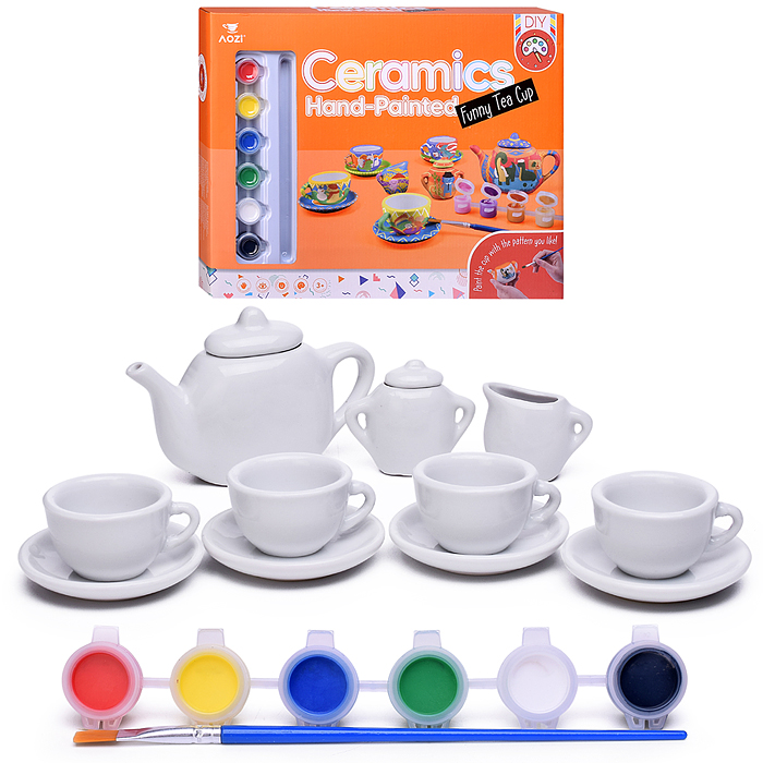 Набор творческая мастерская 2020-7A "Раскрась посудку" в коробке