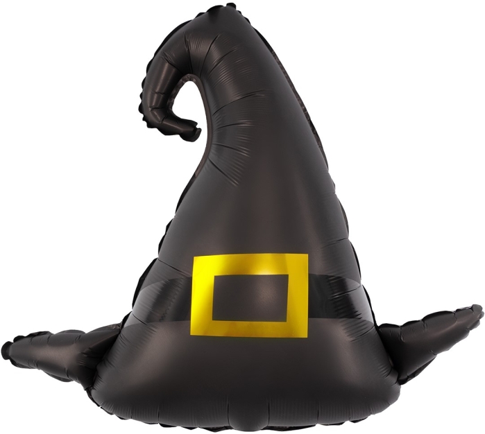 Шар (31''/79 см) Фигура, Шляпа Волшебника, Черный, 1 шт. в уп.