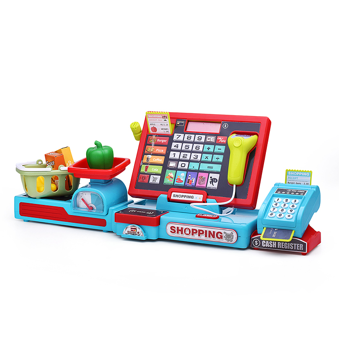 Игровой набор 818-393M "Касса. Мой магазин" с аксессуарами, в коробке