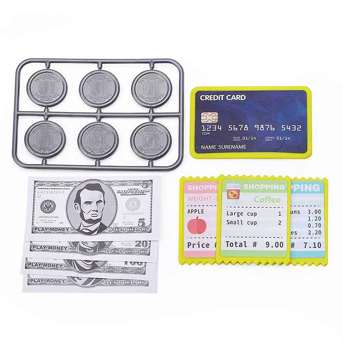 Игровой набор 818-393M "Касса. Мой магазин" с аксессуарами, в коробке