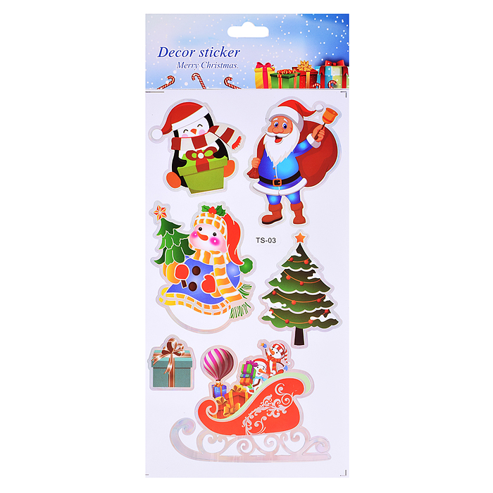 Фото к товару Наклейки для декора S2673 "Новогодние мотивы" (24х12 см) Наклейки для декора S2673 "Новогодние мотивы" (24х12 см)