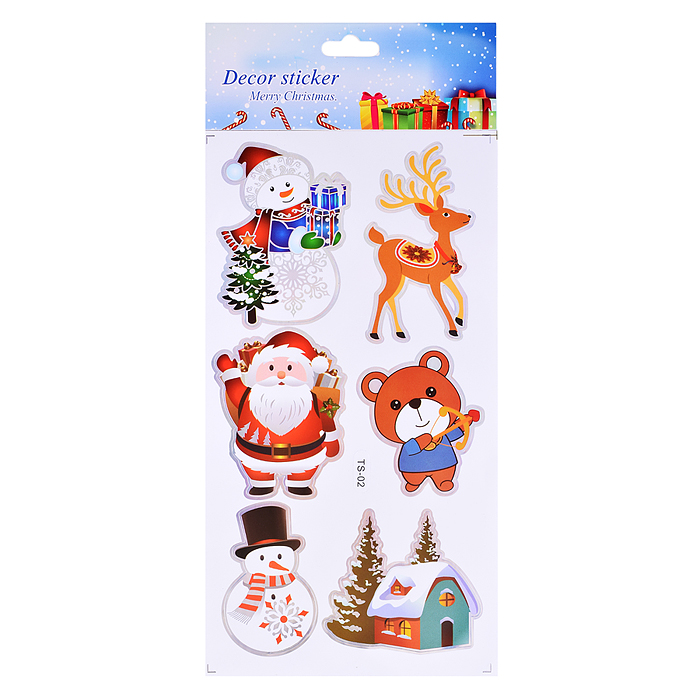 Фото к товару Наклейки для декора S2673 "Новогодние мотивы" (24х12 см) Наклейки для декора S2673 "Новогодние мотивы" (24х12 см)