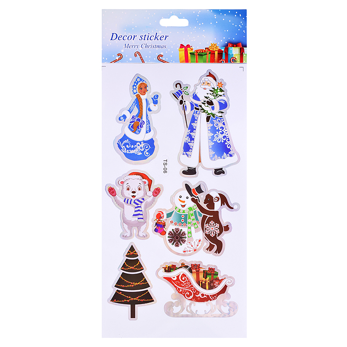 Фото к товару Наклейки для декора S2673 "Новогодние мотивы" (24х12 см) Наклейки для декора S2673 "Новогодние мотивы" (24х12 см)