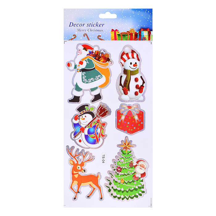 Фото к товару Наклейки для декора S2673 "Новогодние мотивы" (24х12 см) Наклейки для декора S2673 "Новогодние мотивы" (24х12 см)