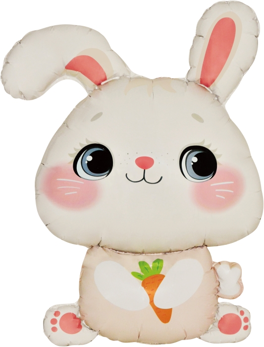 Шар (36''/91 см) Фигура, Зайка с морковкой, 1 шт. в уп. Шар (36''/91 см) Фигура, Зайка с морковкой, 1 шт. в уп.