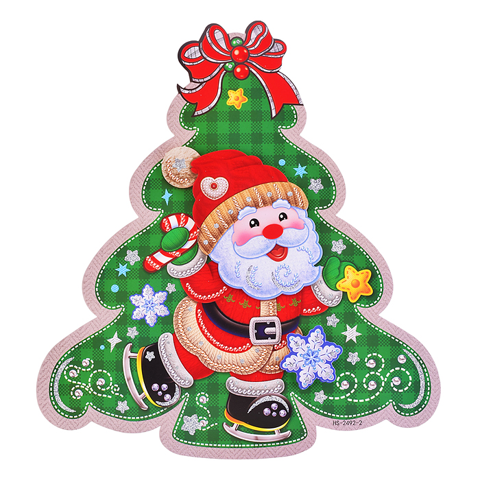 Наклейки для декора S2540 "Ёлочка с дедушкой" Наклейки для декора S2540 "Ёлочка с дедушкой"