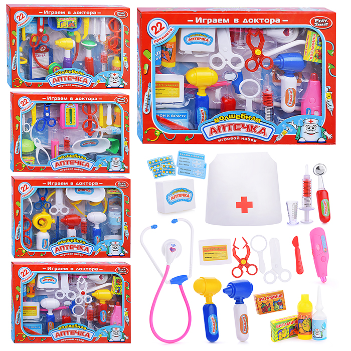 Набор доктора 2554 "Волшебная аптечка", в чемодане (22 предметов)
