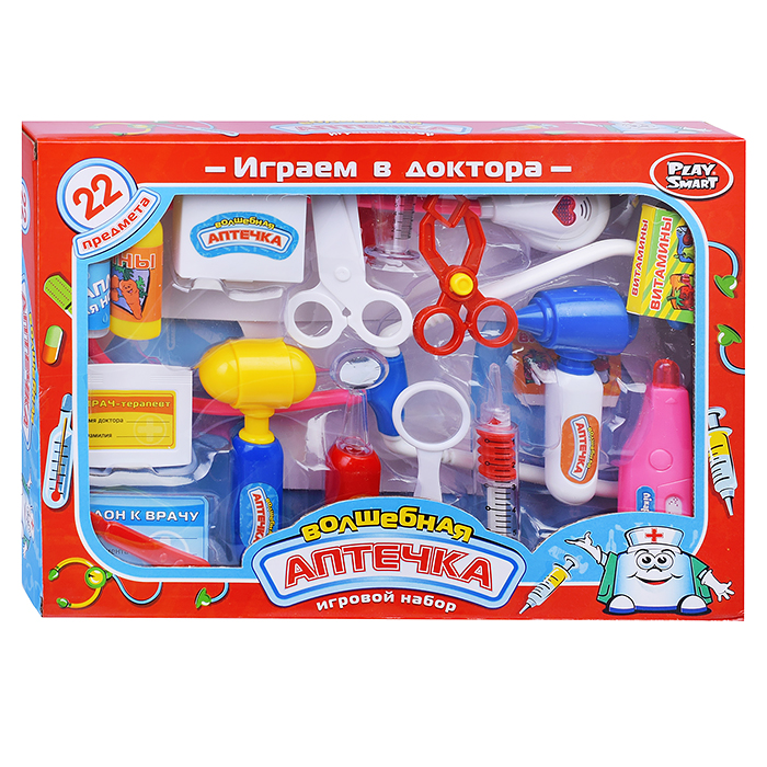 Фото к товару Набор доктора 2554 "Волшебная аптечка", в чемодане (22 предметов) Набор доктора 2554 "Волшебная аптечка", в чемодане (22 предметов)