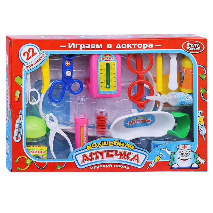 Фото к товару Набор доктора 2554 "Волшебная аптечка", в чемодане (22 предметов) Набор доктора 2554 "Волшебная аптечка", в чемодане (22 предметов)