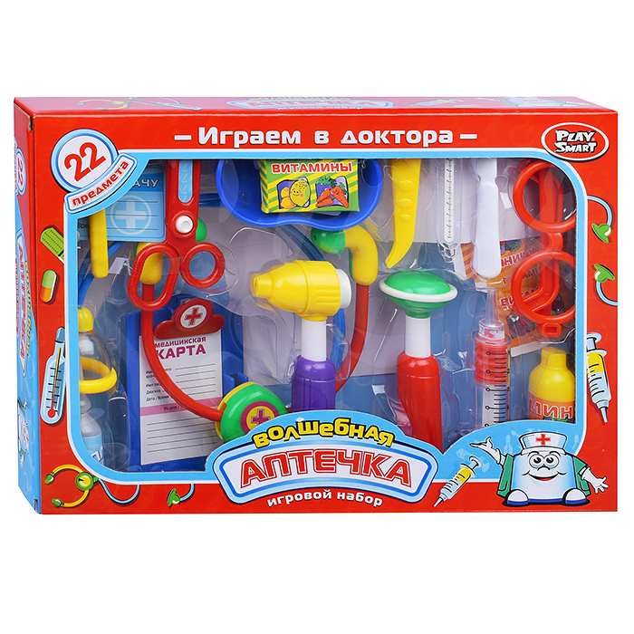 Фото к товару Набор доктора 2554 "Волшебная аптечка", в чемодане (22 предметов) Набор доктора 2554 "Волшебная аптечка", в чемодане (22 предметов)