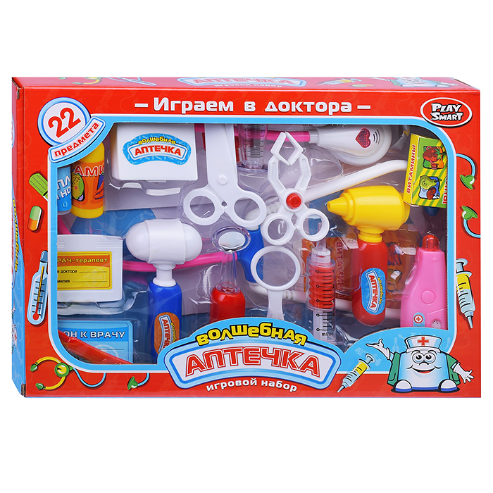 Фото к товару Набор доктора 2554 "Волшебная аптечка", в чемодане (22 предметов) Набор доктора 2554 "Волшебная аптечка", в чемодане (22 предметов)