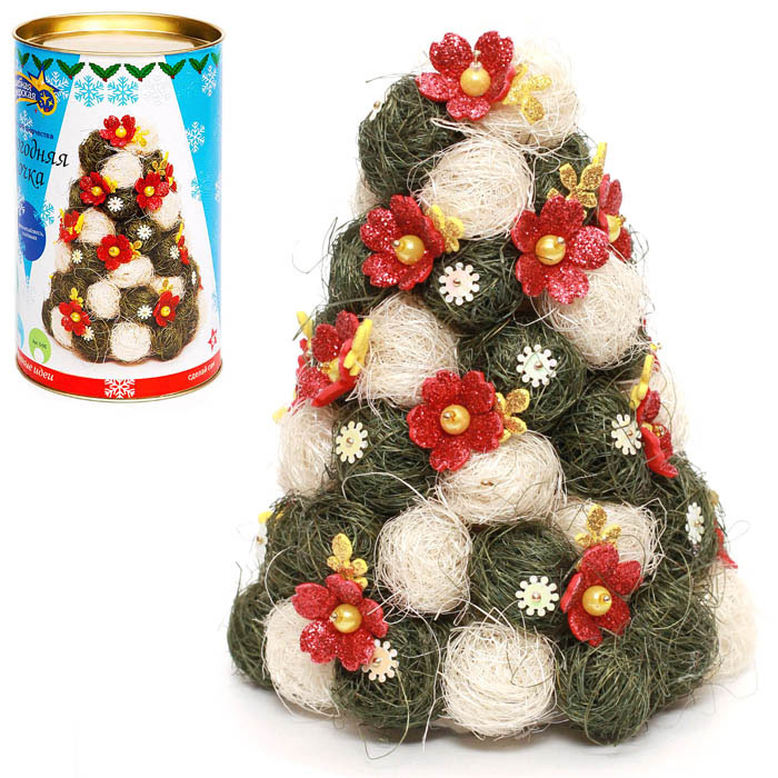 Набор для творчества Елочка из сизаля "Сказка" Набор для творчества Елочка из сизаля "Сказка"