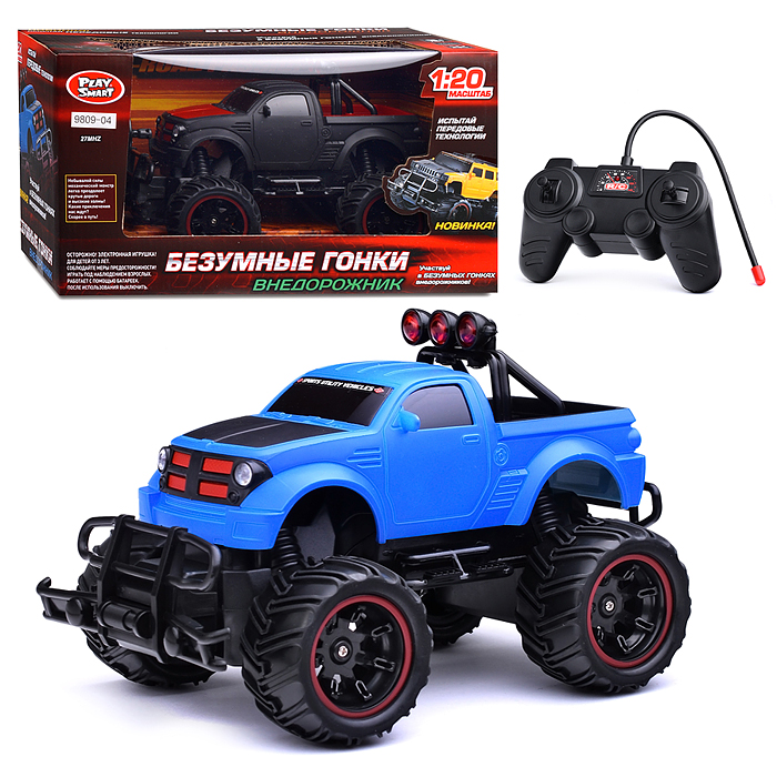 Машина 9809-03/04 "Внедорожник" р/у, в коробке