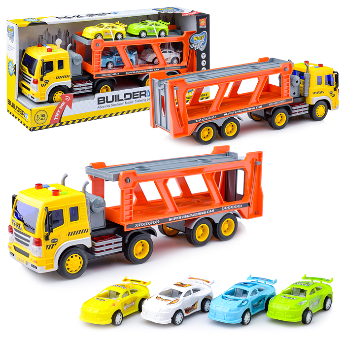 Машина WY570B "Автовоз" 1:16 (свет, звук) в коробке