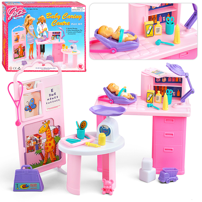 Набор мебели для кукол 9817 "Детский Врач" в коробке Набор мебели для кукол 9817 "Детский Врач" в коробке