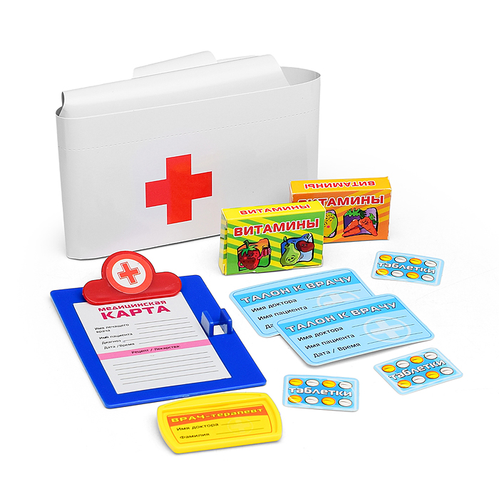Фото к товару Набор доктора 2553 "Волшебная аптечка", в чемодане (37 предметов) Набор доктора 2553 "Волшебная аптечка", в чемодане (37 предметов)