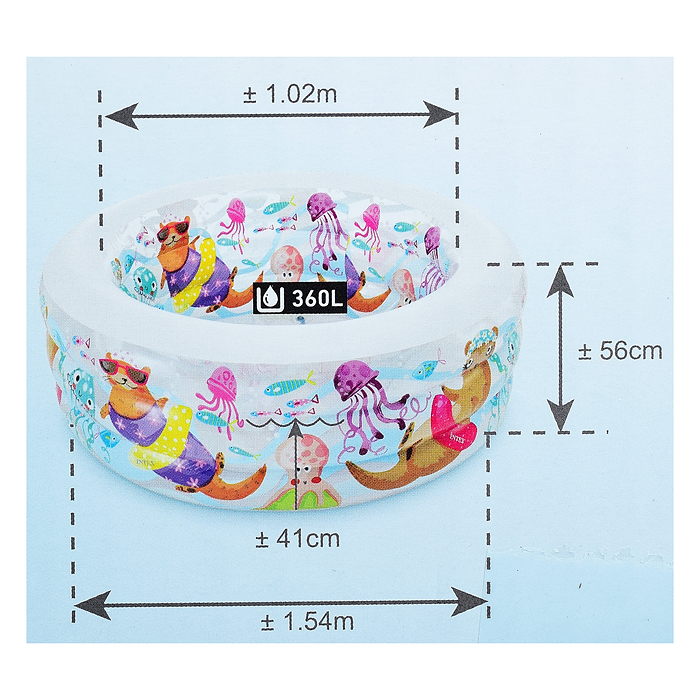 Фото к товару Бассейн надувной «Аквариум», 152 х 56 см, от 6 лет, 58480NP INTEX Бассейн надувной «Аквариум», 152 х 56 см, от 6 лет, 58480NP INTEX