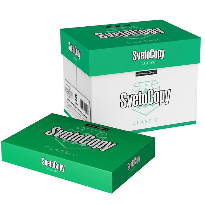 Бумага для офисной техники SvetoCopy А4, класс C, 80 г/м, 500л