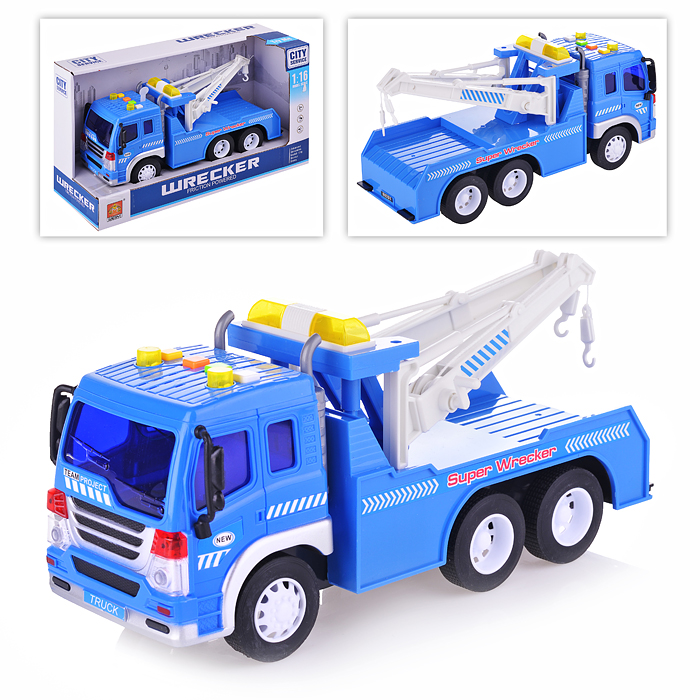 Машина WY330B "Эвакуатор" 1:16 (свет, звук) в коробке
