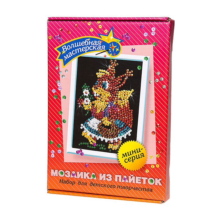 Мозаика из пайеток "Белочка"