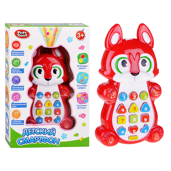 Телефон 7612 в ассортименте, на батарейках, в коробке Телефон 7612 в ассортименте, на батарейках, в коробке