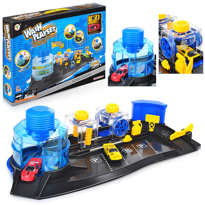 Парковка P6788A-1 "Автомойка" в коробке Парковка P6788A-1 "Автомойка" в коробке