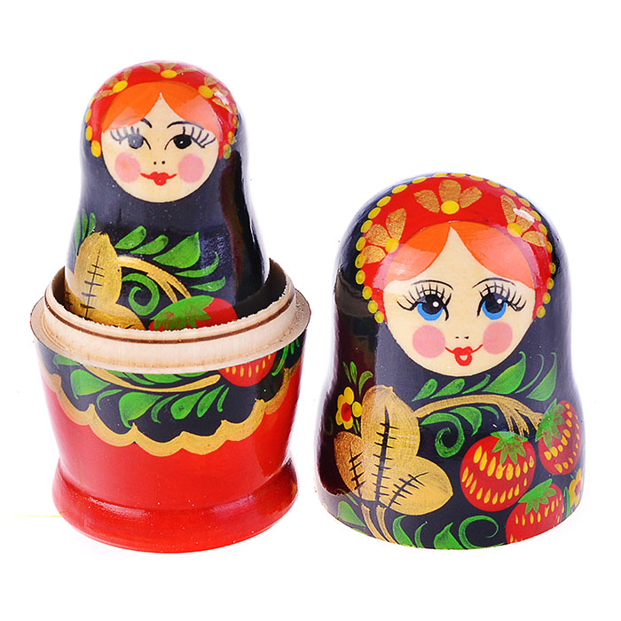 Матрешка 5 в 1 "Хохлома" малая