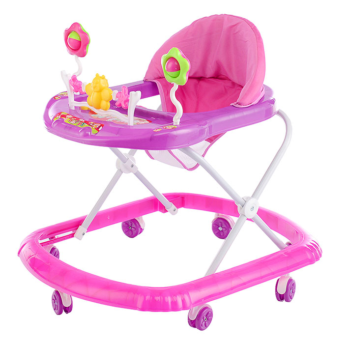 Ходунки 902-B-4 "Бабочка с цветочками" (розовый) в пакете Ходунки 902-B-4 "Бабочка с цветочками" (розовый) в пакете