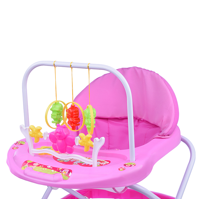 Ходунки 902-D-1 "Мишутка" (розовый) в пакете