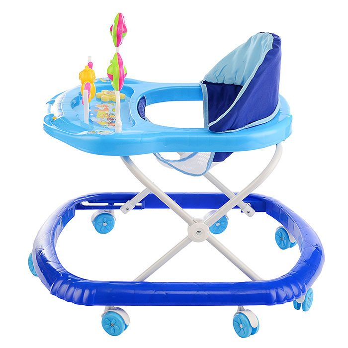 Ходунки 902-B-2 "Бабочка с цветочками" (синий-голубой) в пакете