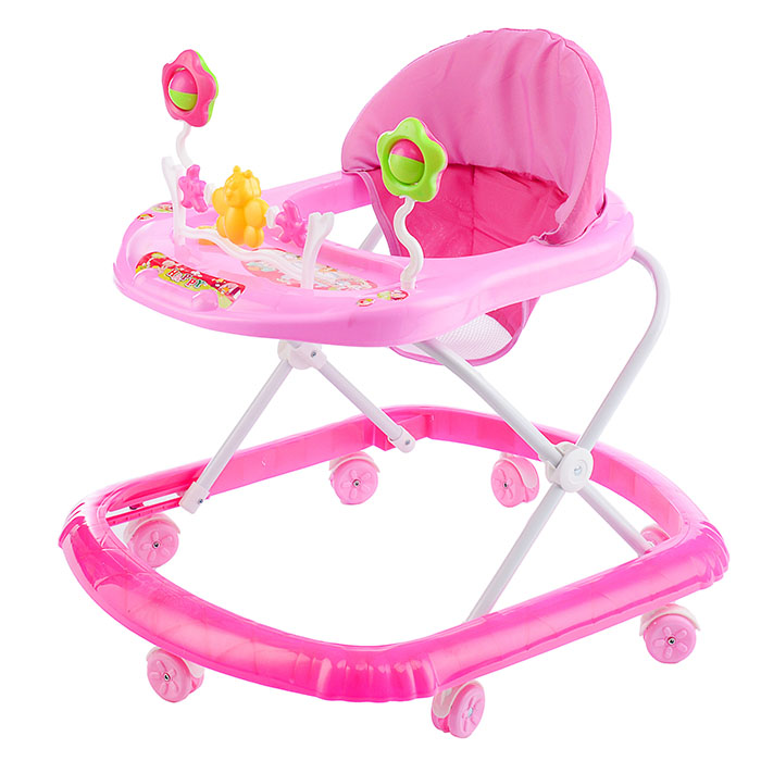 Ходунки 902-B-1 "Бабочка с цветочками" (розовый) в пакете Ходунки 902-B-1 "Бабочка с цветочками" (розовый) в пакете