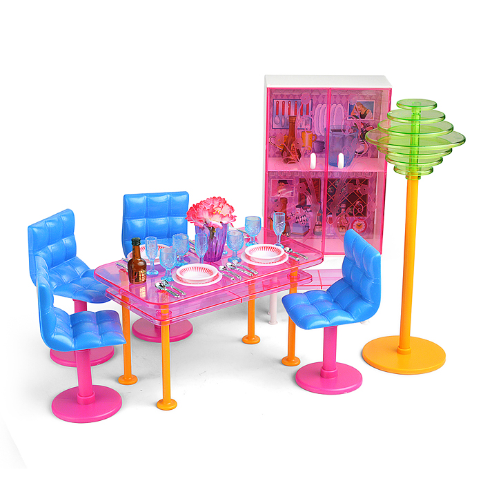 Набор мебели для кукол 2912 "Столовая" в коробке