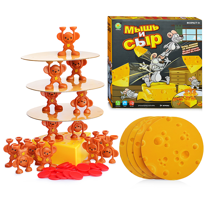 Настольная игра 1275-2 "Мышкин сыр" в коробке