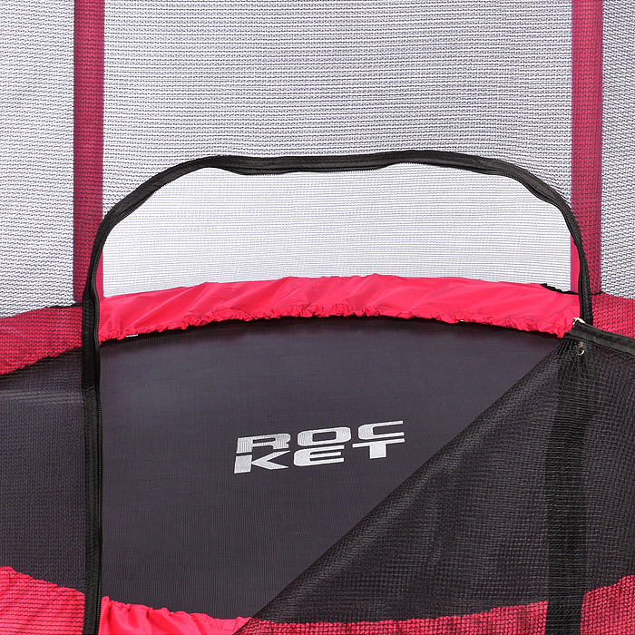 Фото к товару Батут ROCKET, d=140, внешняя сетка высотой 88 см., общая высота 122 см. розовый Батут ROCKET, d=140, внешняя сетка высотой 88 см., общая высота 122 см. розовый