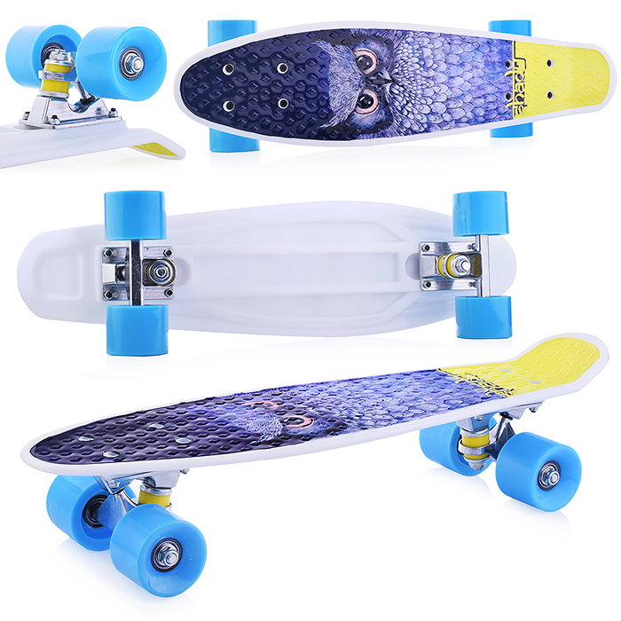 Фото к товару Скейт детский R0058 микс, в пакете Скейт детский R0058 микс, в пакете