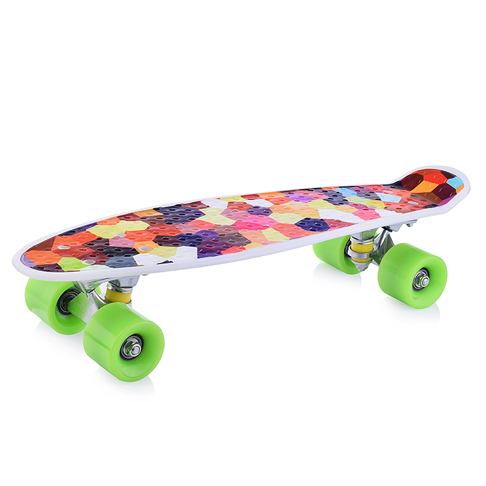 Фото к товару Скейт детский R0058 микс, в пакете Скейт детский R0058 микс, в пакете