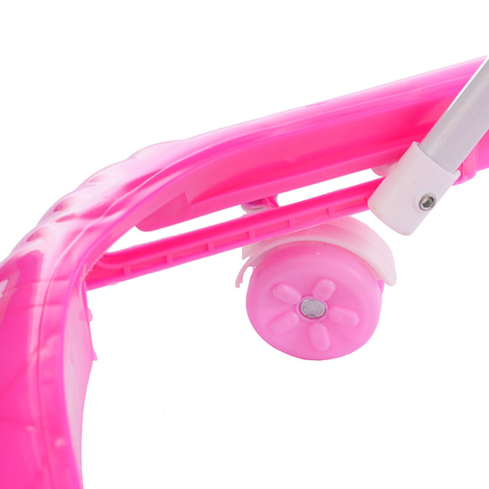 Ходунки 902-C-1 "Шарики с цветочками" с погремушками и шарами (розовый) в пакете