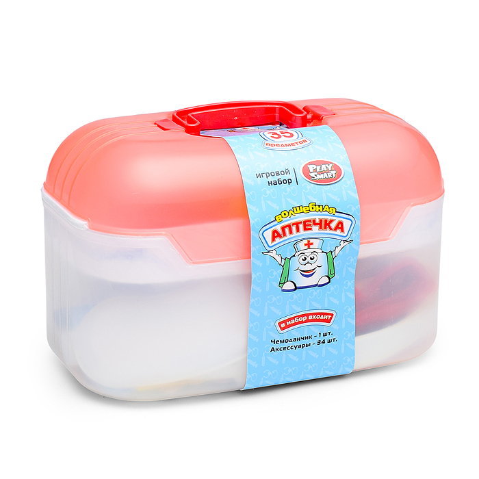 Фото к товару Набор доктора 2552 "Волшебная аптечка", в чемодане (35 предметов) Набор доктора 2552 "Волшебная аптечка", в чемодане (35 предметов)