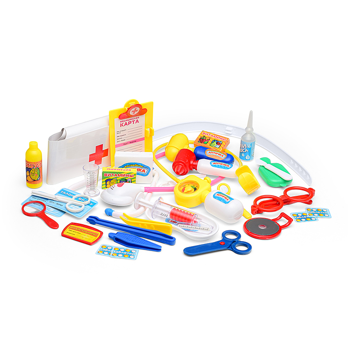 Фото к товару Набор доктора 2552 "Волшебная аптечка", в чемодане (35 предметов) Набор доктора 2552 "Волшебная аптечка", в чемодане (35 предметов)