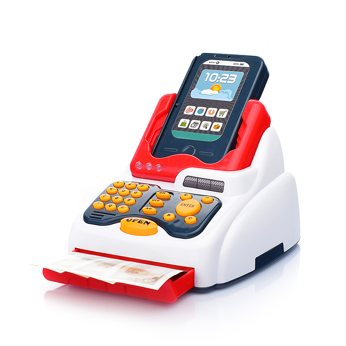 Фото к товару Игровой набор 668-120 "Касса" (с набором продуктов) в коробке Игровой набор 668-120 "Касса" (с набором продуктов) в коробке